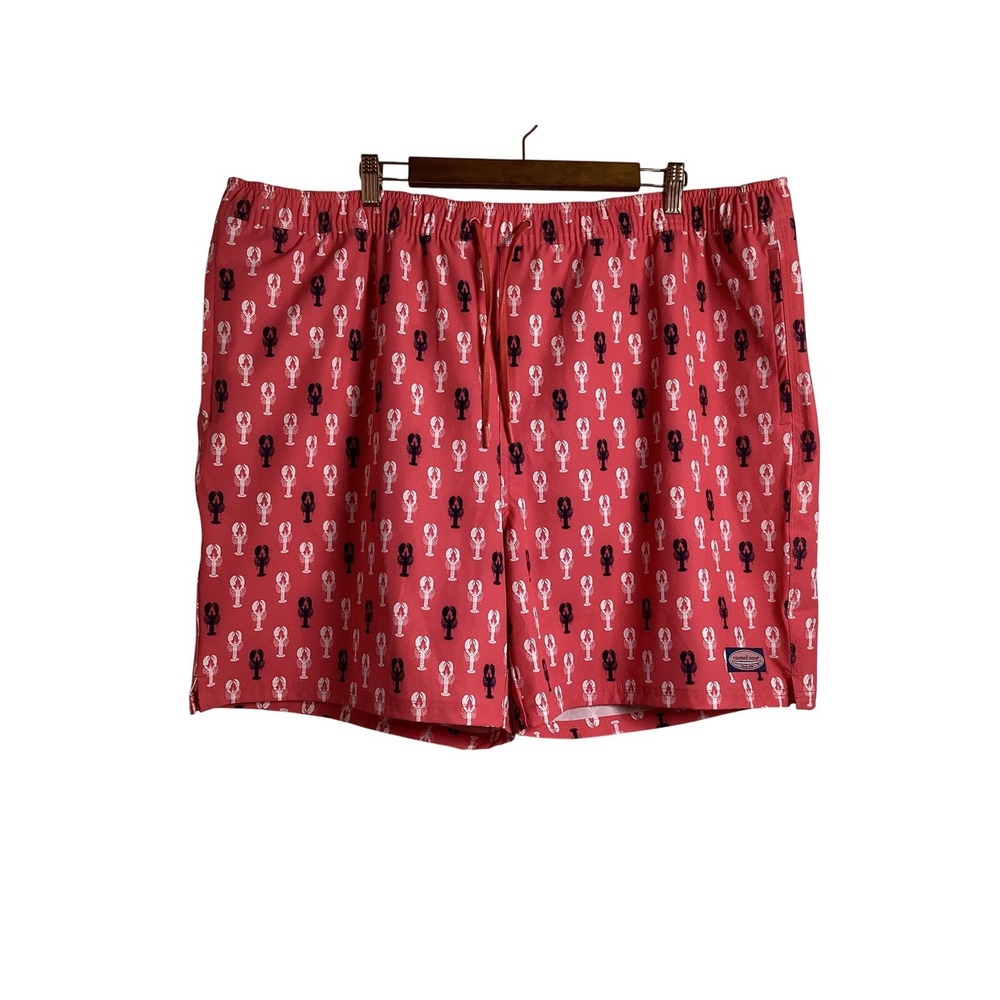 Vineyard‎ Vines Mens Lobster Print Swim Trunks Drawstring Waist Shorts
